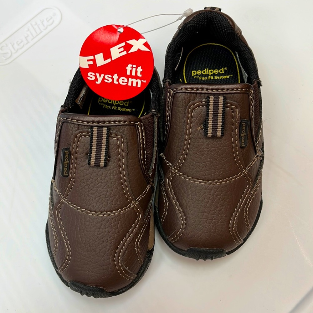 Pediped Boys Vail Brown Infant Boys
Slip On Loafers Shoes US size6.5/EU 22